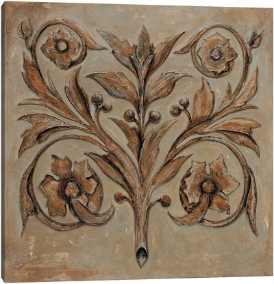 Decorative Scroll I Canvas Art Print - Fleur-de-Lis Art