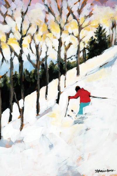 Skiing: Me And The Trees by Stephanie Hock