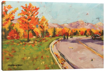 Autumn In The Park Canvas Art Print - Stephanie Hock