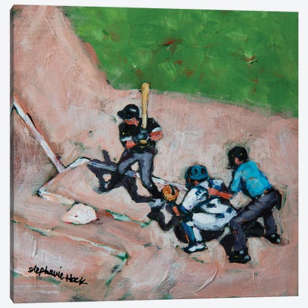 Batter Up Canvas Print #SEH19} by Stephanie Hock Canvas Wall Art