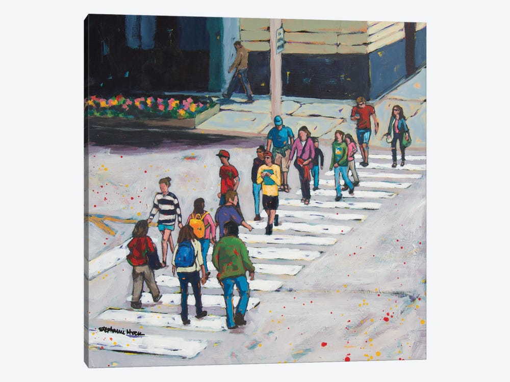 Crossing Paths by Stephanie Hock 1-piece Canvas Art Print