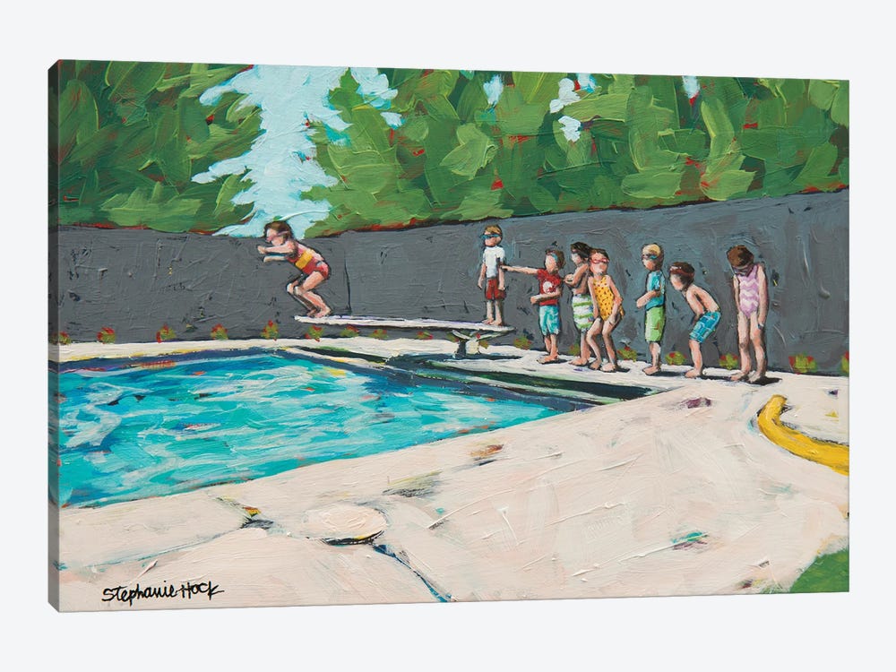 Summer Lineup by Stephanie Hock 1-piece Canvas Art