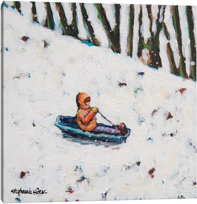 Snow Hill Canvas Art Print - Stephanie Hock