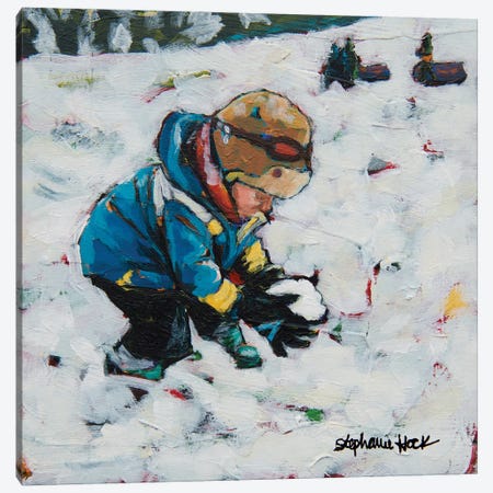 Little Snowball Canvas Print #SEH48} by Stephanie Hock Canvas Art Print
