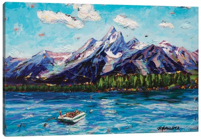 Colter Bay, Grand Teton National Park Canvas Art Print - Teton Range Art
