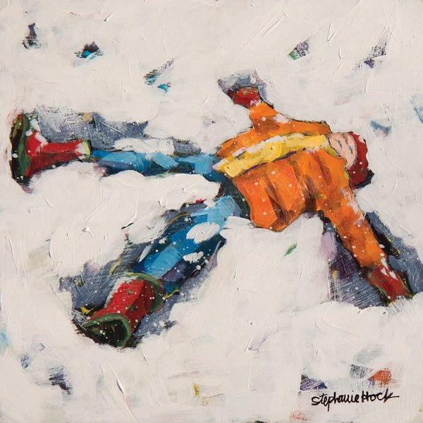 Simple Pleasures: Snow Angel V by Stephanie Hock