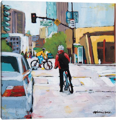Commuters Canvas Art Print - Stephanie Hock