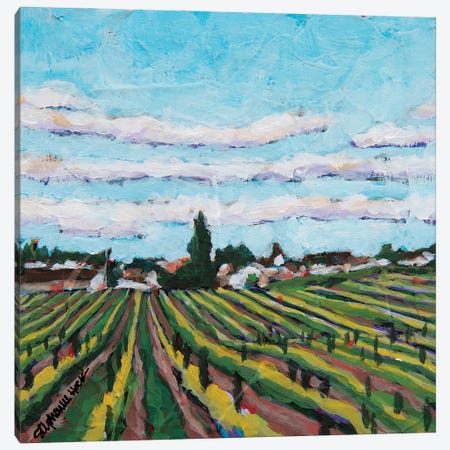 Vineyard Canvas Print #SEH80} by Stephanie Hock Canvas Print