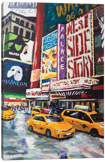 Two For The Show Canvas Art Print - New York City Art