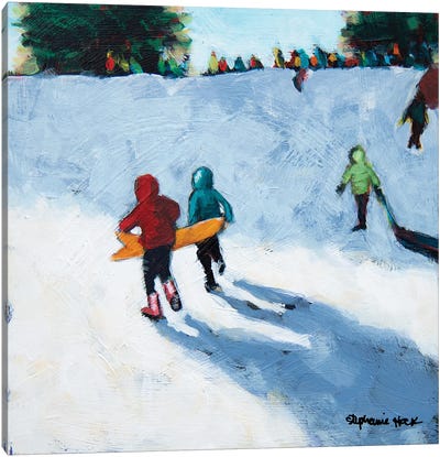 Winter Fun Canvas Art Print - Snow Art