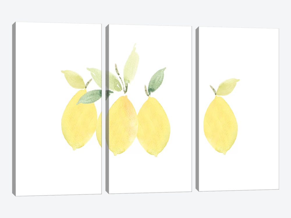 Lemons by Melissa Selmin 3-piece Art Print