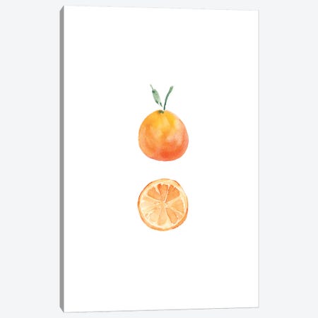 Orange Slice Canvas Print #SEL27} by Melissa Selmin Canvas Art