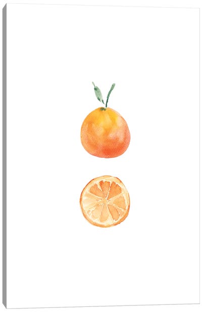 Orange Slice Canvas Art Print - Orange Art