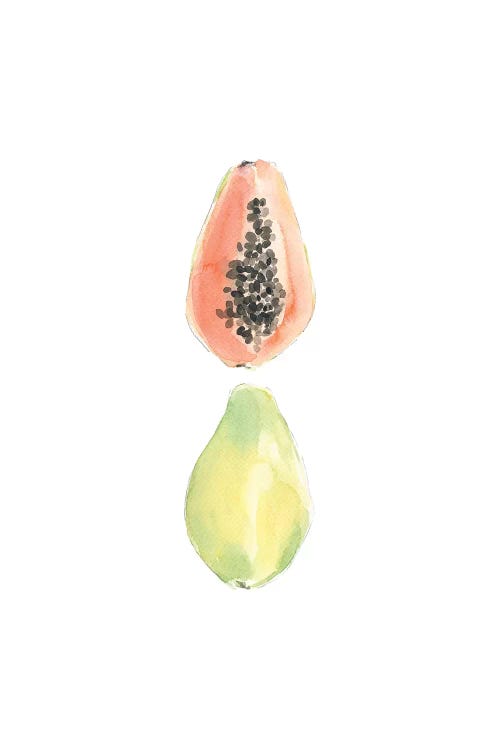 Papaya Slice by Melissa Selmin canvas print