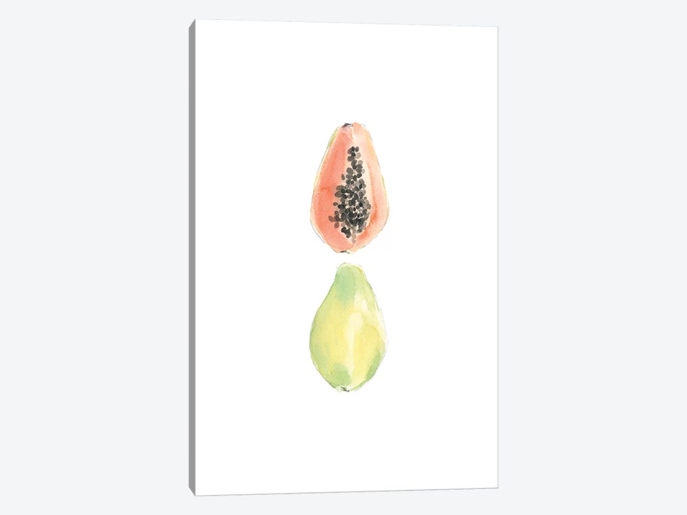 Papaya Slice by Melissa Selmin 1-piece Canvas Art