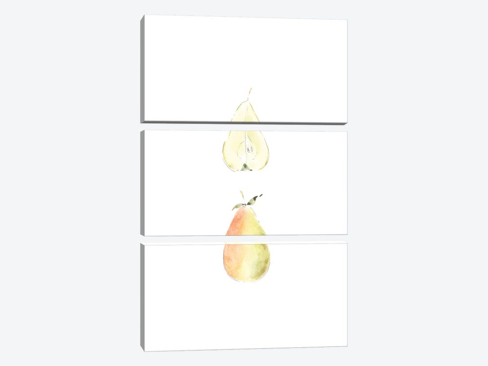 Pear Slice by Melissa Selmin 3-piece Art Print