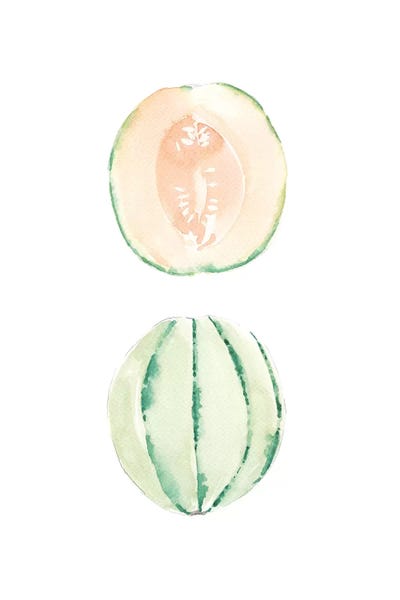 Minimalist Décor: Cantaloupe Slice by Melissa Selmin