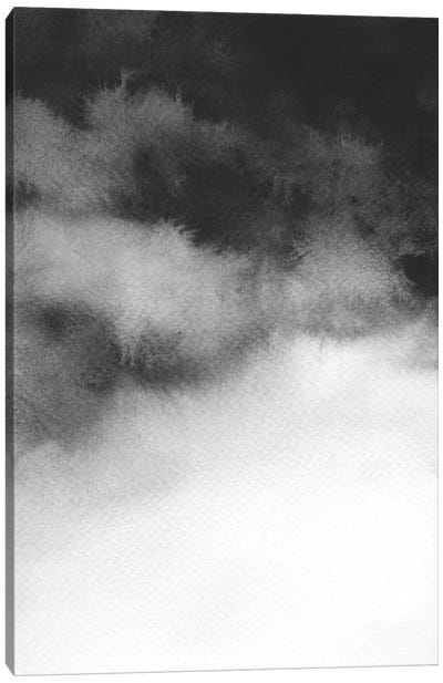 Overcast Canvas Art Print - Gray Art