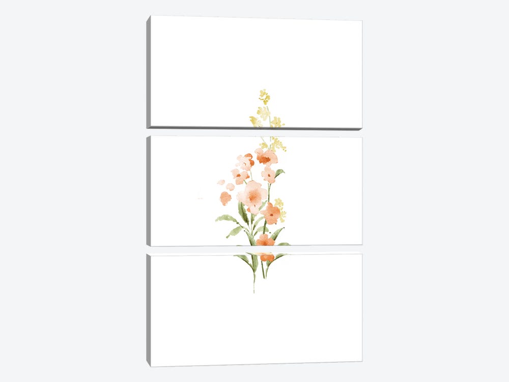Spring Blooms No. 3 by Melissa Selmin 3-piece Canvas Wall Art