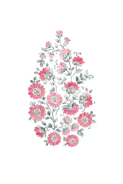 Watercolor Paisley No. 3 by Melissa Selmin canvas print