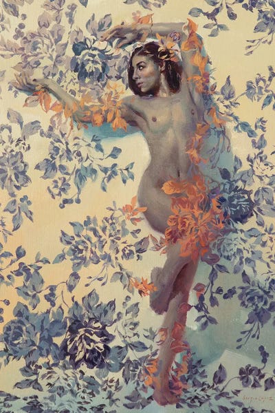 Belle De Crecy by Sergio Lopez framed wall art