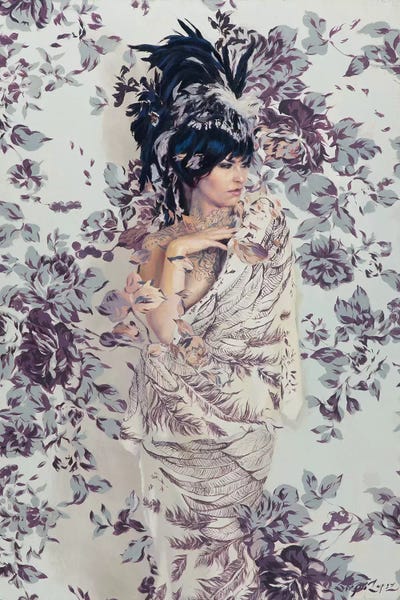 Painted Roses - Prospero by Sergio Lopez canvas print