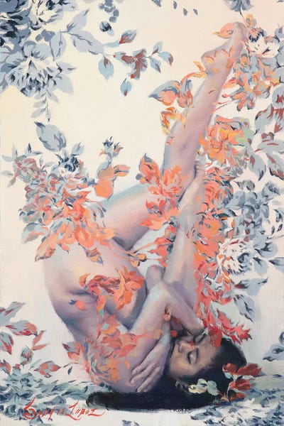 Painted Roses - Regatta by Sergio Lopez framed wall art