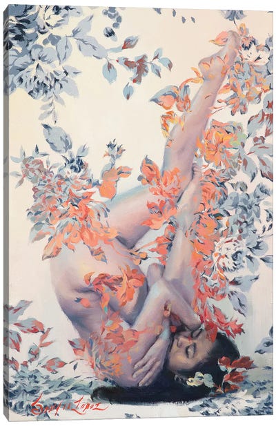 Painted Roses - Regatta Canvas Art Print - Sergio Lopez