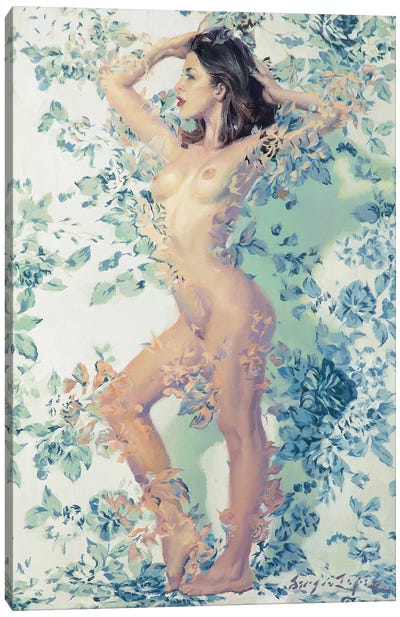 Painted Roses - Wimbeldon Canvas Art Print - Sergio Lopez