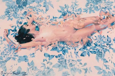 Rose Quartz And Serenity by Sergio Lopez framed wall art