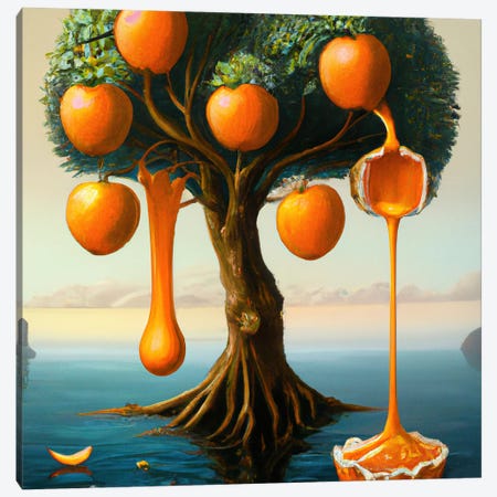Fresh Juice Canvas Print #SEU36} by Surrealistly Canvas Art
