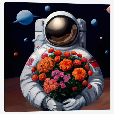 From Mars With Love Canvas Print #SEU40} by Surrealistly Canvas Artwork