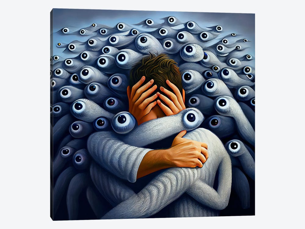 Entangled In The Gaze by Surrealistly 1-piece Canvas Art