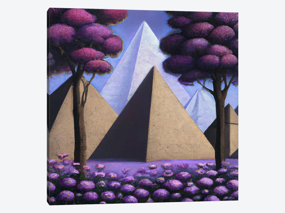 Egyptian Pyramids by Surrealistly 1-piece Canvas Art