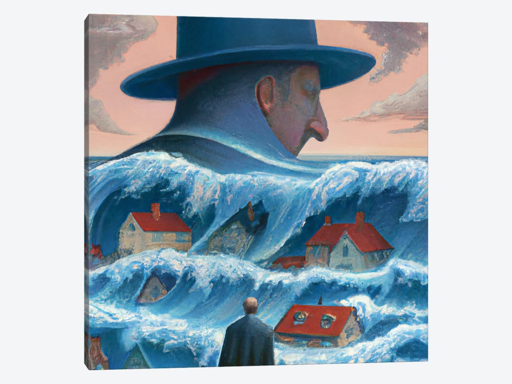 Flooded by Surrealistly 1-piece Canvas Art Print