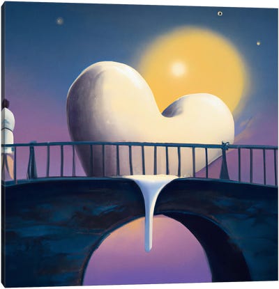 Melting Love Canvas Art Print - Similar to Salvador Dali