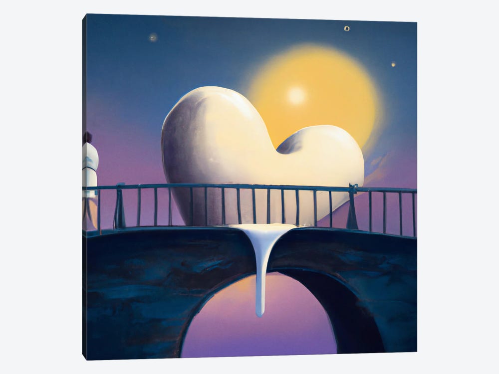Melting Love by Surrealistly 1-piece Canvas Print