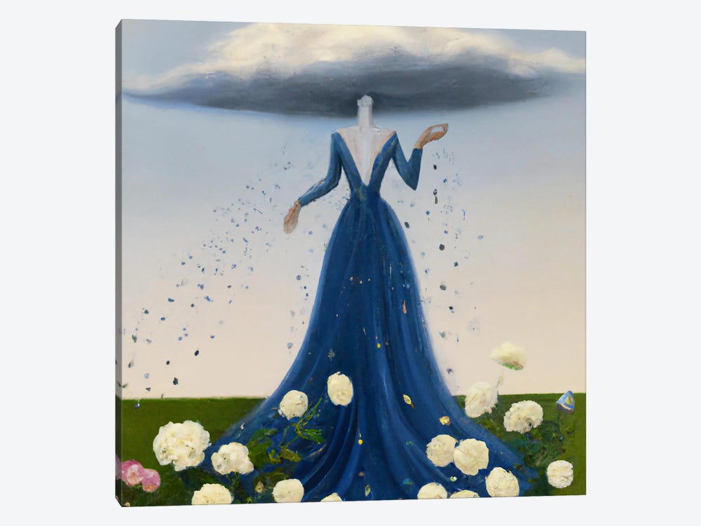 Queen Of Rain by Surrealistly 1-piece Canvas Print