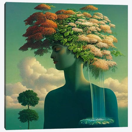 Mother Nature Canvas Print #SEU76} by Surrealistly Canvas Wall Art