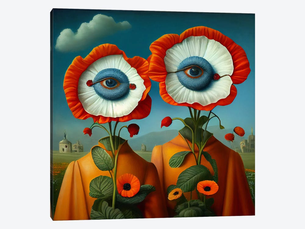 Bloom Vision by Surrealistly 1-piece Canvas Art Print