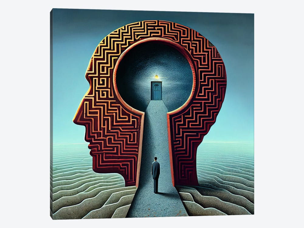 Inner Expedition by Surrealistly 1-piece Canvas Art Print