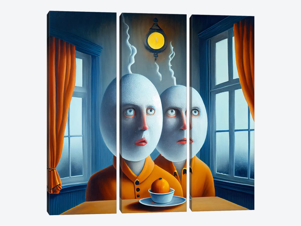 Breaking News by Surrealistly 3-piece Canvas Art