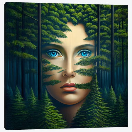 Forest Muse Canvas Print #SEU85} by Surrealistly Canvas Art Print
