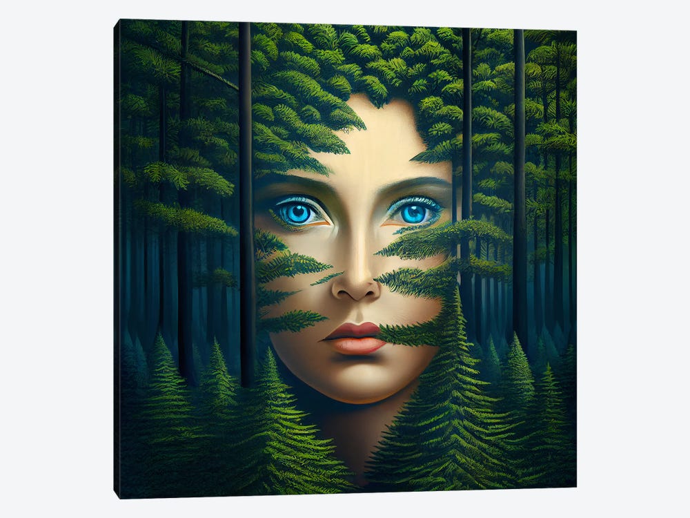 Forest Muse by Surrealistly 1-piece Canvas Art