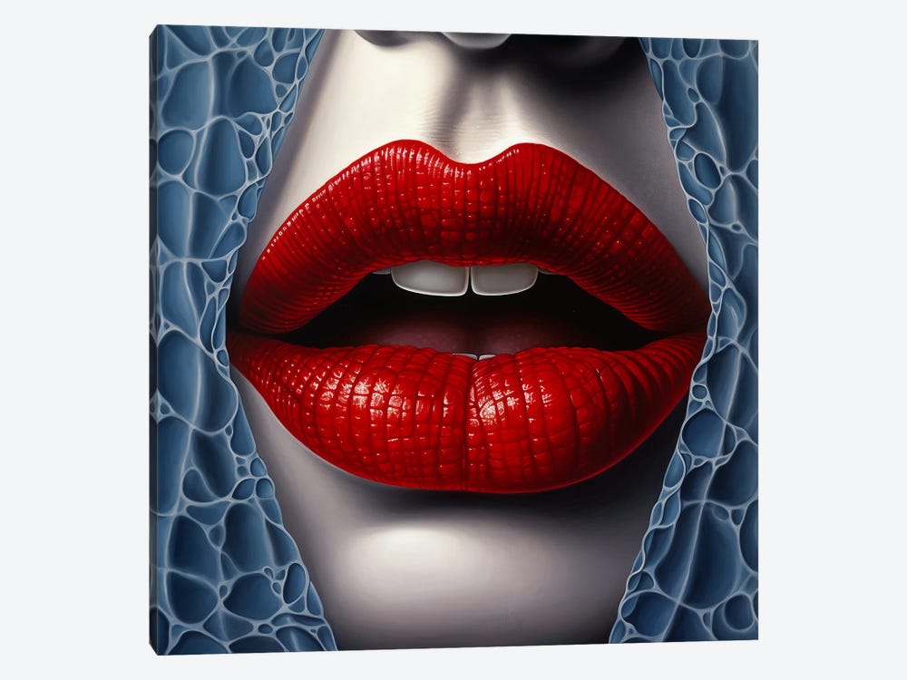 Passion Red by Surrealistly 1-piece Canvas Artwork
