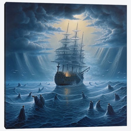 Phantom Voyage Canvas Print #SEU89} by Surrealistly Canvas Artwork