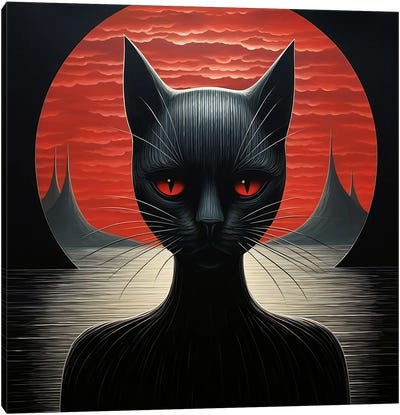 Red Canvas Art Print - Surrealistly