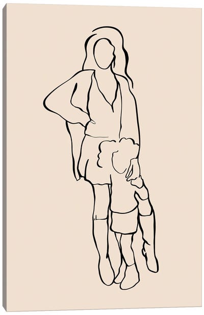 Mommy And Me Canvas Art Print - Unconditional Love
