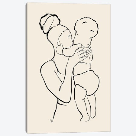 Mama Hold Me Canvas Print #SEW35} by SEWNPRESS Canvas Artwork