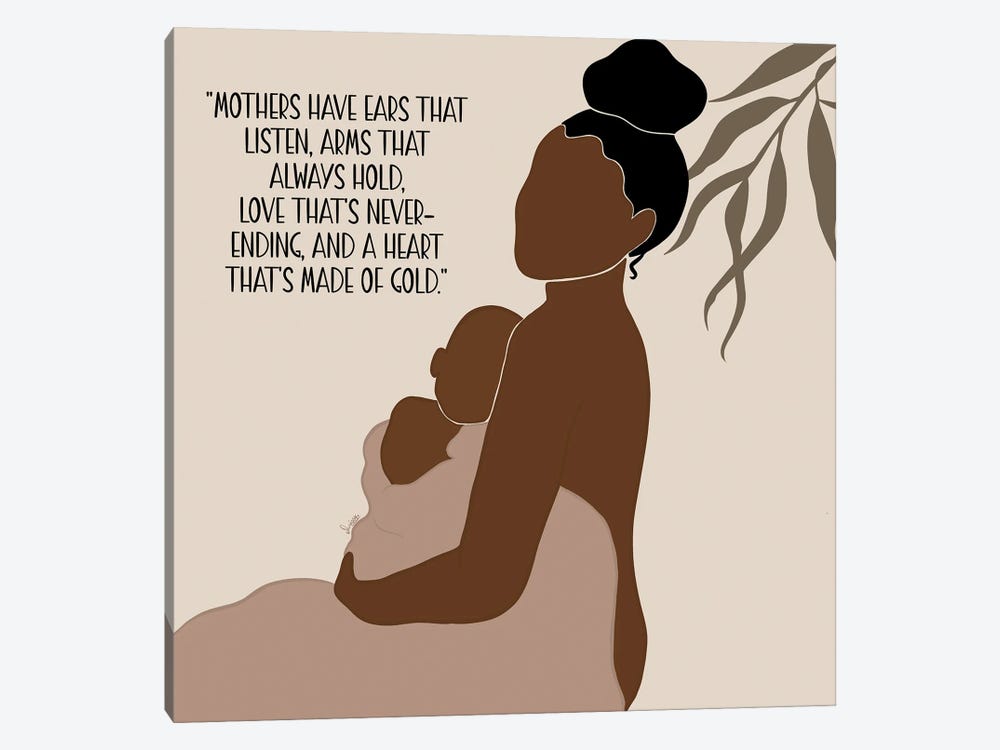 Mother's Poem by SEWNPRESS 1-piece Canvas Art Print